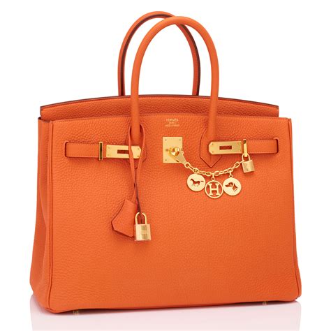 hermes orange purse.